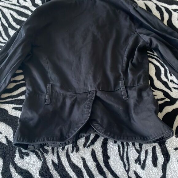 Vintage vtg vixen black blazer jacket long sleeve button down collar size small - Picture 7 of 8